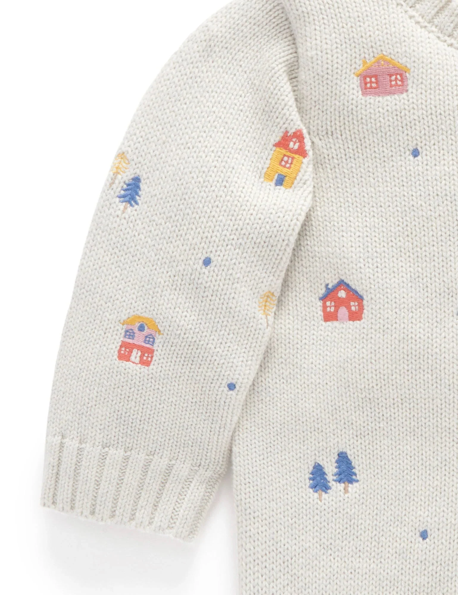 Purebaby - Snowy Embroidered Pullover - Image 4