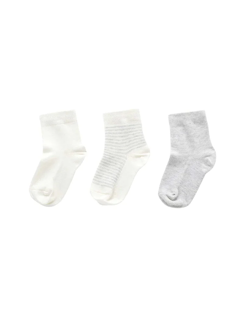 Purebaby - Organic Cotton Socks (3 pack) - Image 4