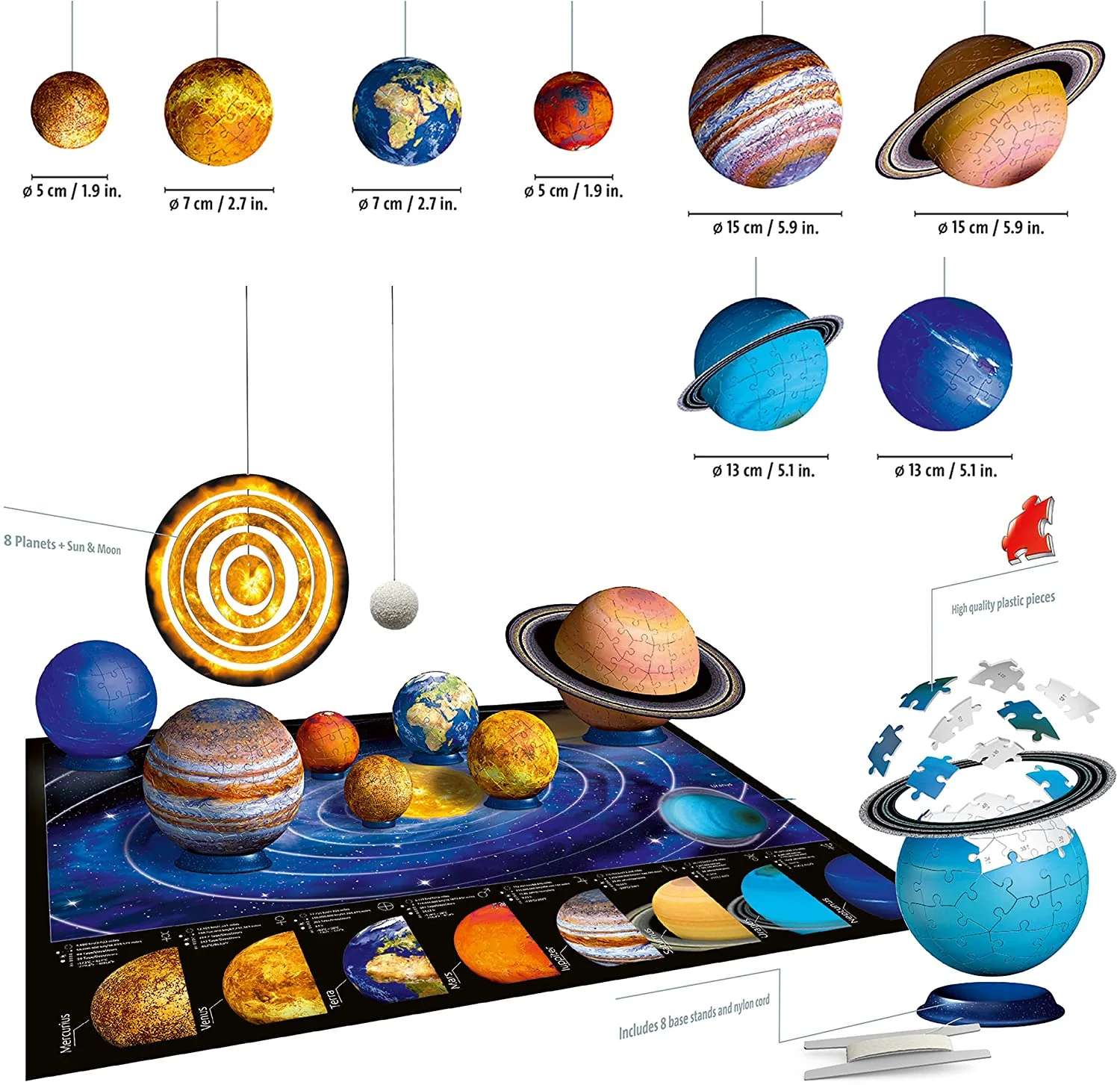 Ravensburger - 3D Solar System 540 pc Puzzle - Image 4