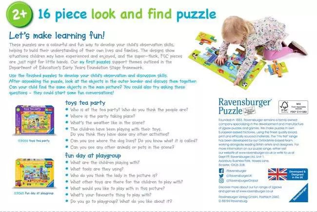 Ravensburger - Fun Day at Playgroup Puzzle - 16pc - Image 2