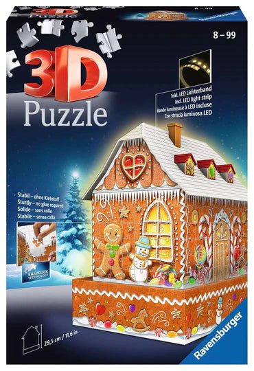 Ravensburger - Gingerbread House Night Edition 3D Puzzle - Image 2