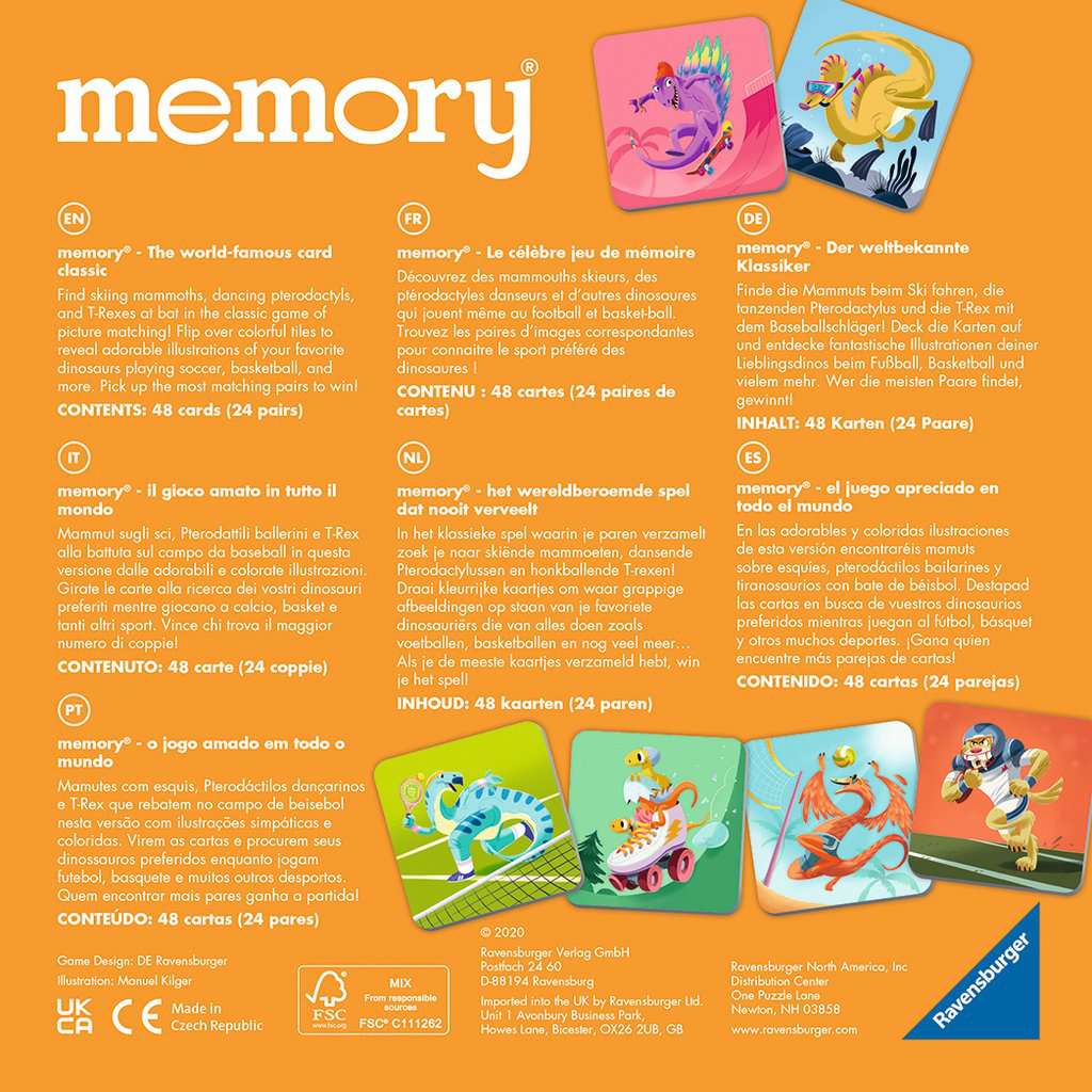 Ravensburger - My First Memory - Dinosaur Sports Game - Image 2