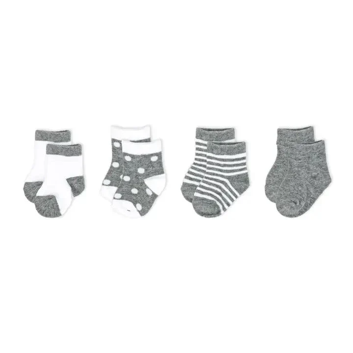 Baby Mode - Baby Crew Socks 0-6M (4 pack) - Image 4