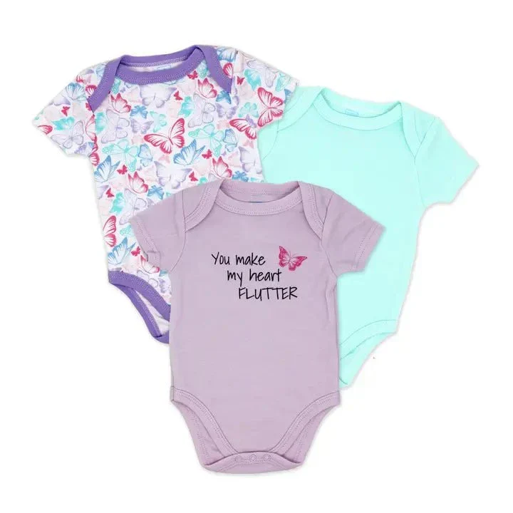 Rose Textiles - Girls 3-Pack Bodysuit Set - Image 3