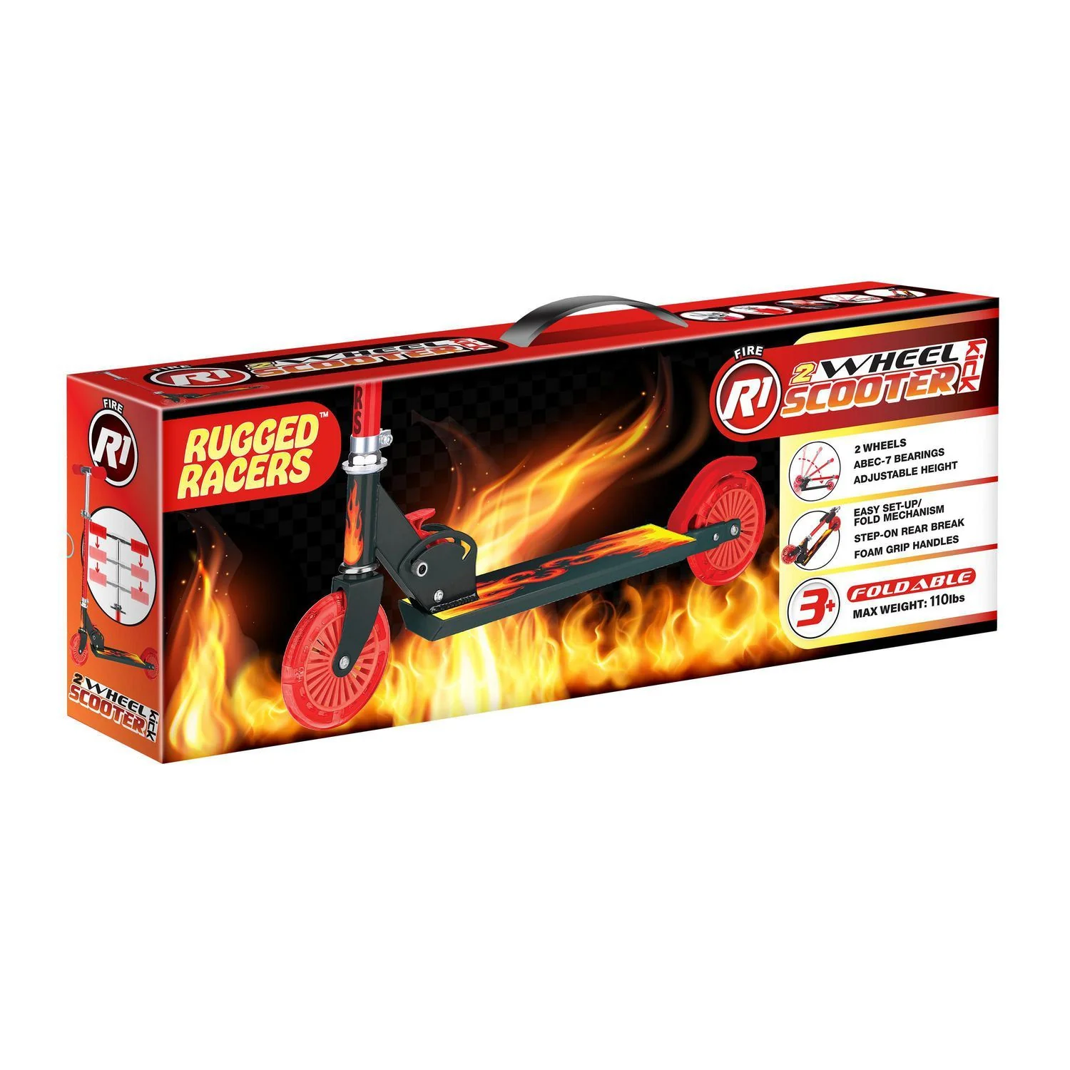 Rugged Racer- 2 Wheel LED Kick Scooter - Image 10