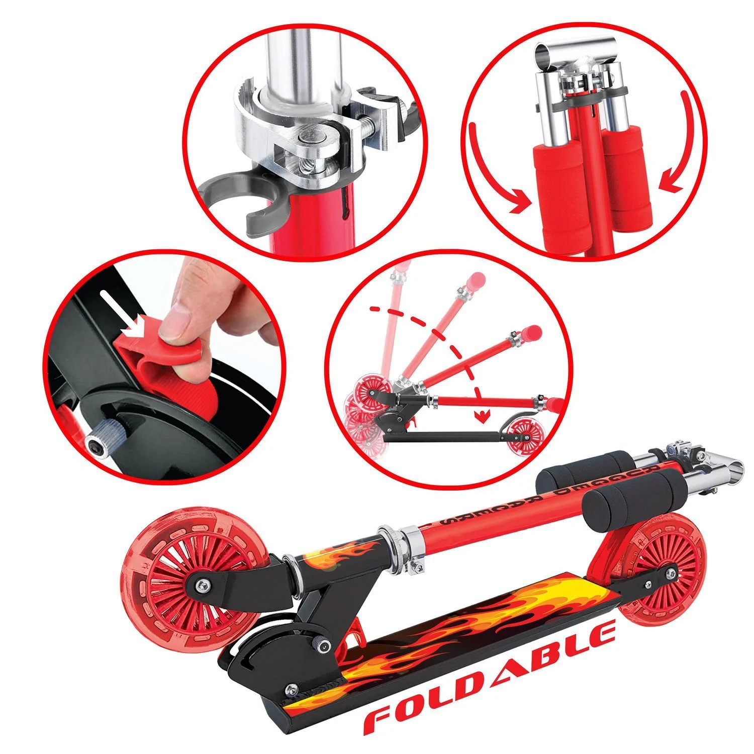 Rugged Racer- 2 Wheel LED Kick Scooter - Image 11