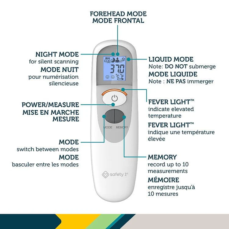 Safety 1st - Simple Scan All-in-One Forehead Thermometer - Image 3