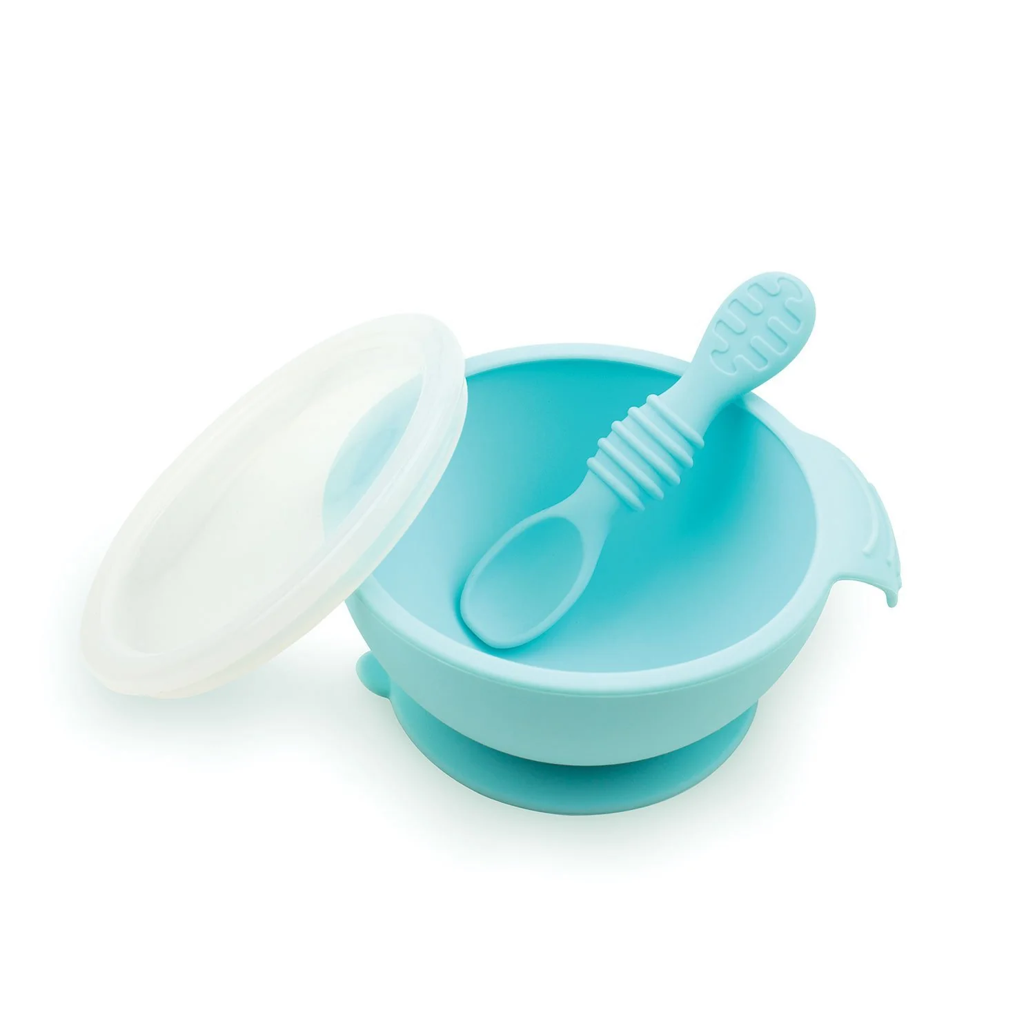 Bumkins - Silicone First Feeding Set with Lid & Spoon - Image 3