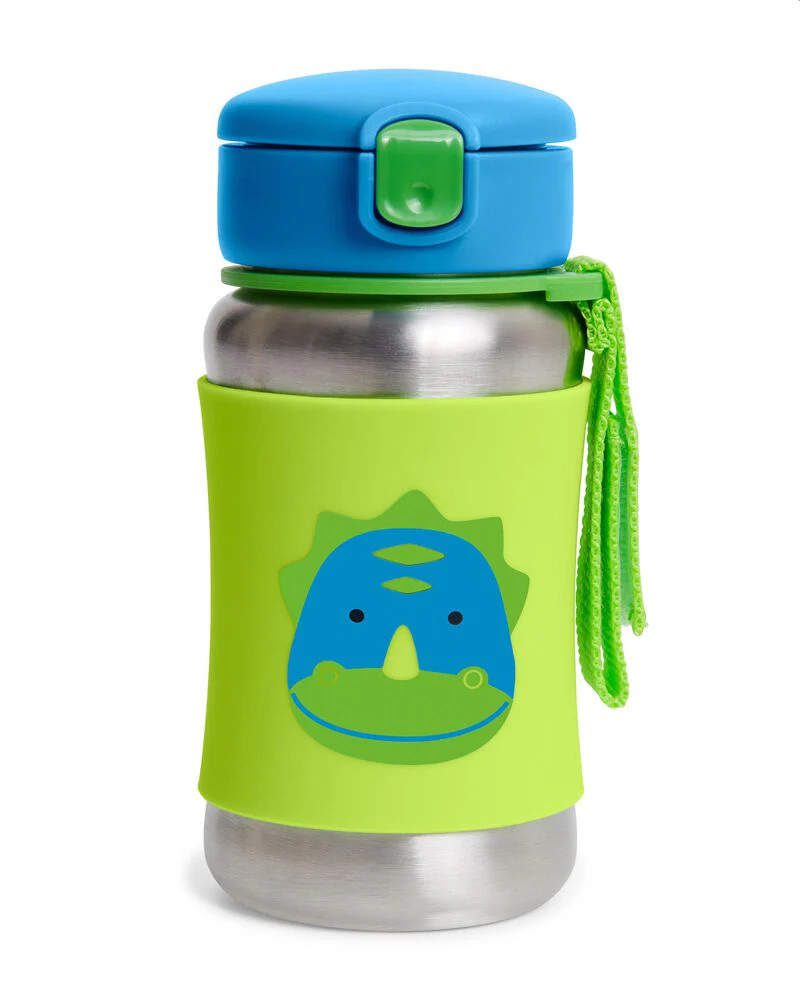 Skip Hop -  ZOO Stainless Steel Little Kid Bottle + Straw - Image 2