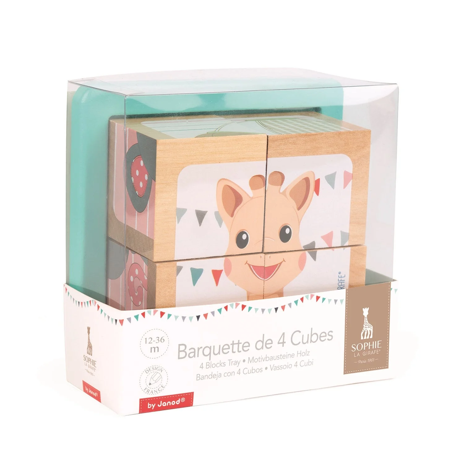 Sophie La Girafe - 4 Block Puzzle