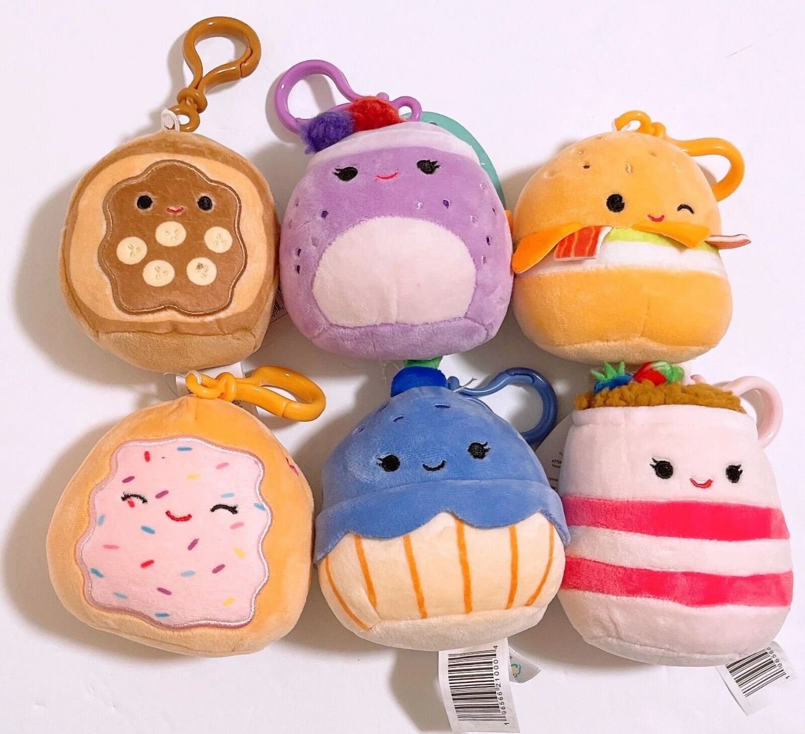 Squishmallows - 3.5'' Breakfast Food Squad Keychain