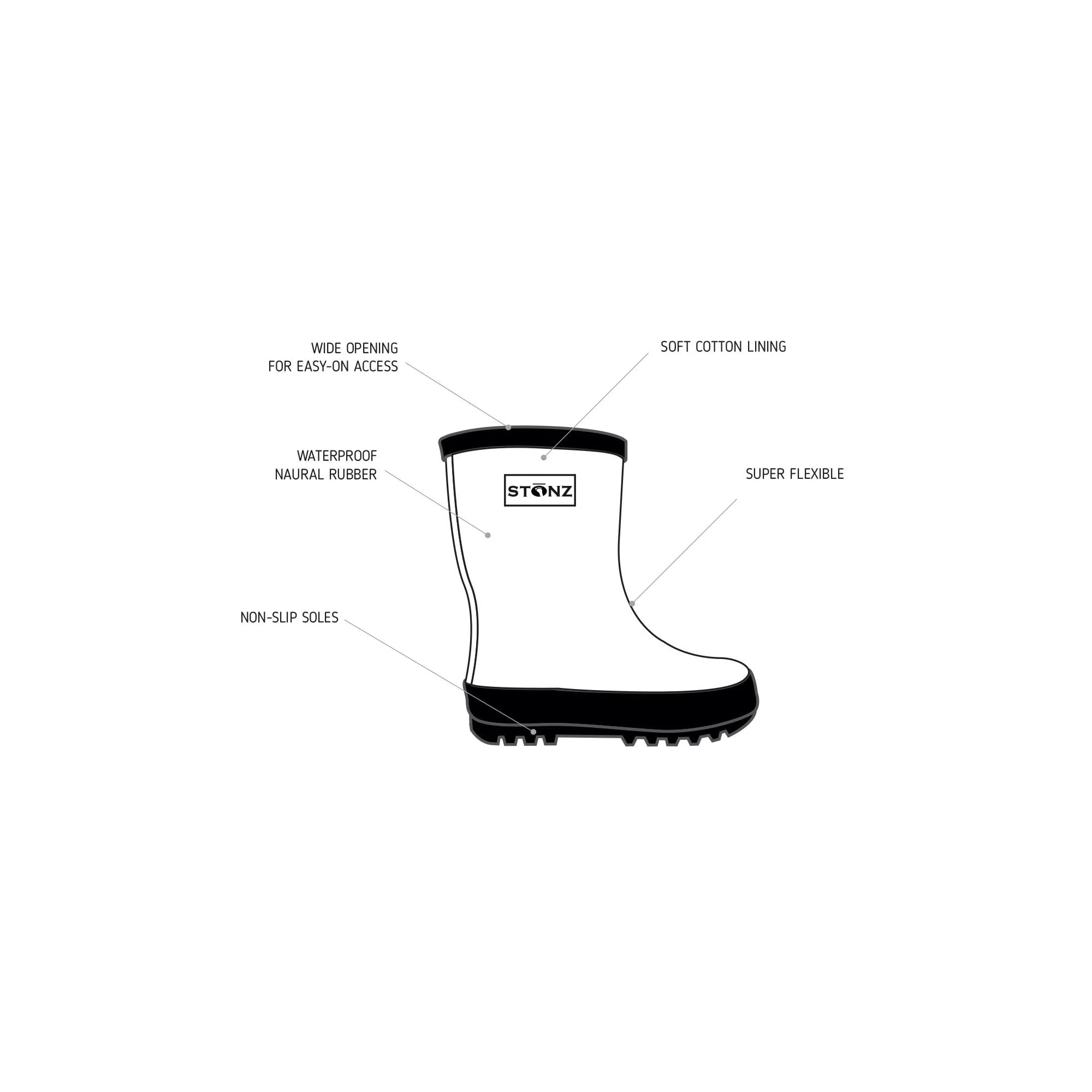 Stonz - Big Kids Rain Boots - Image 10