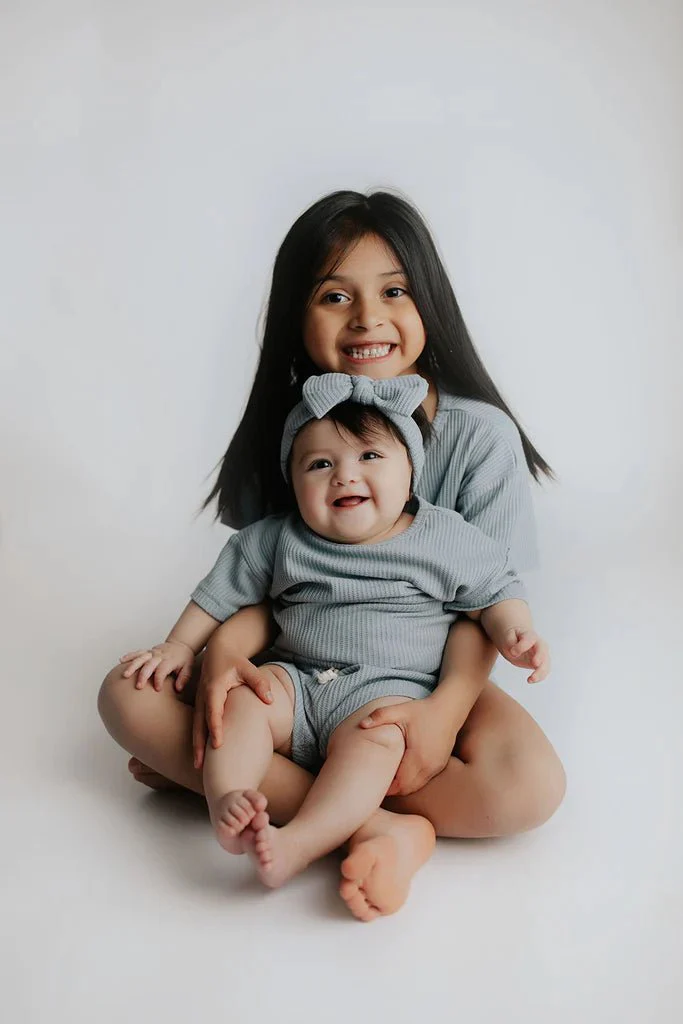 Three Little Tots - Summer Waffle Toddler Top & Bottom Set - Image 5