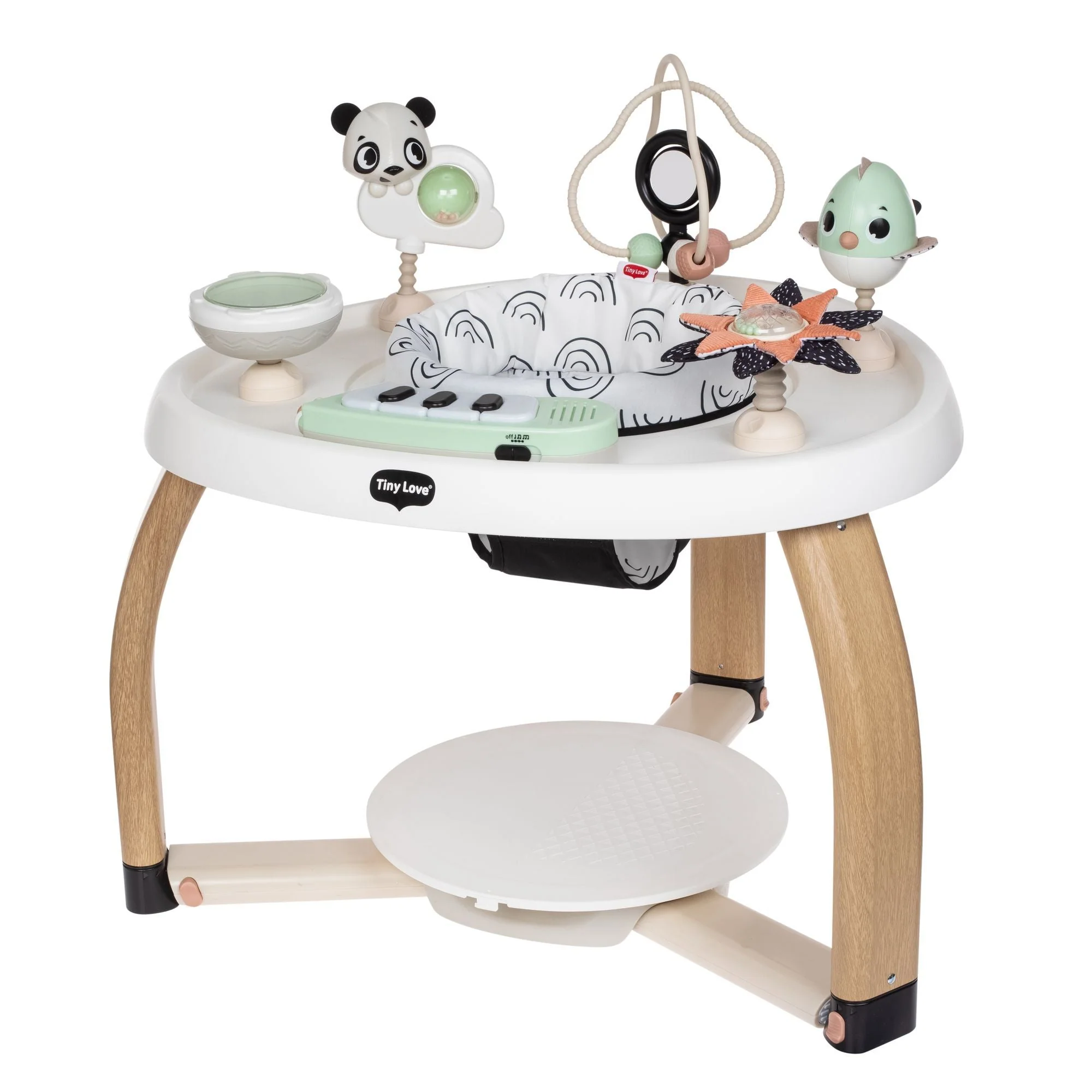 Tiny Love - 5-in-1 Here I Grow Stationary Activity Center- Black & White