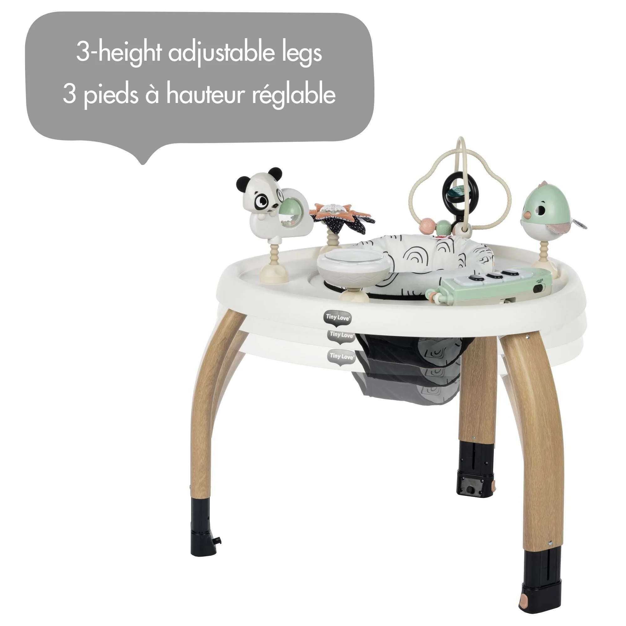 Tiny Love - 5-in-1 Here I Grow Stationary Activity Center- Black & White - Image 2