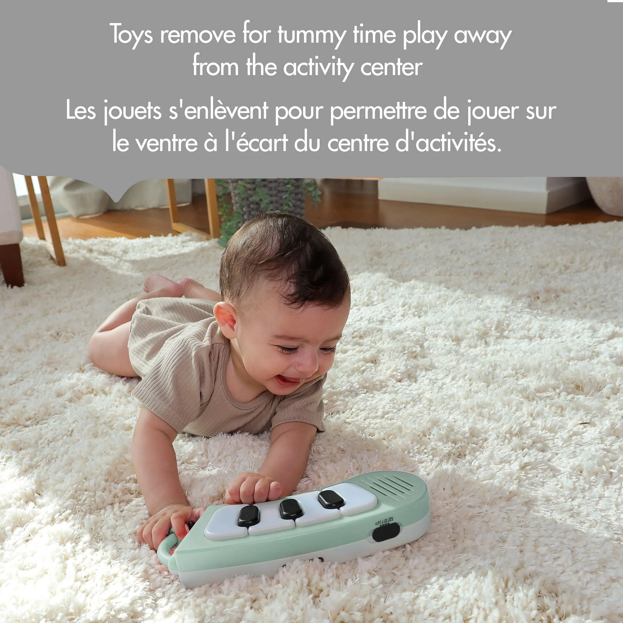 Tiny Love - 5-in-1 Here I Grow Stationary Activity Center- Black & White - Image 7