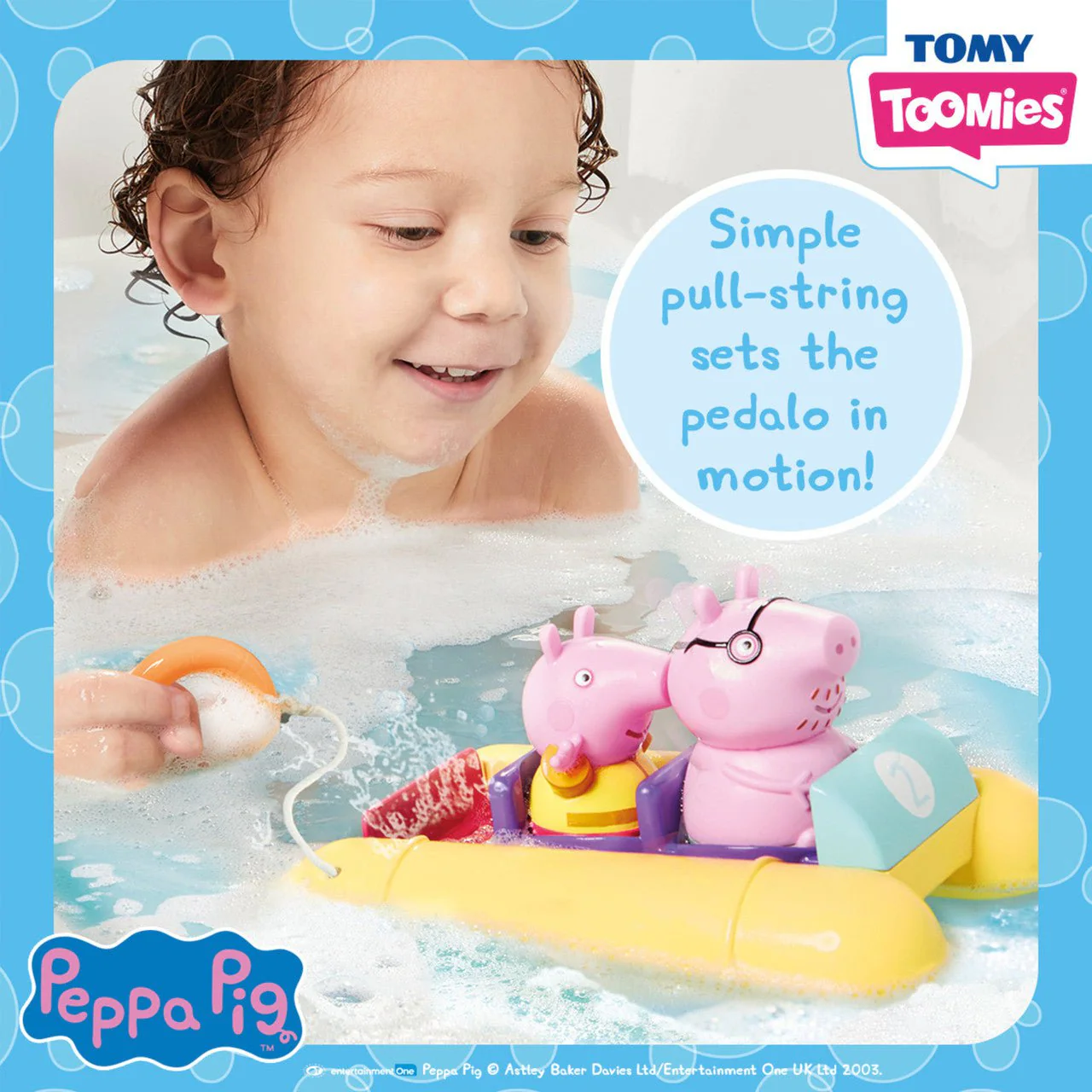 Tomy - Peppa Pig Pull & Go Pedalo Bath Toy - Image 3