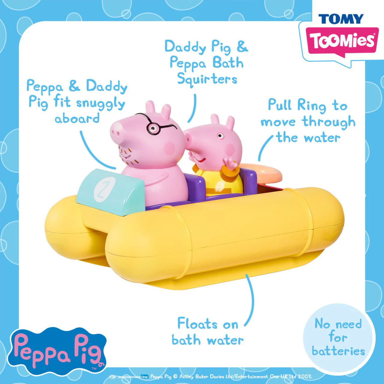 Tomy - Peppa Pig Pull & Go Pedalo Bath Toy - Image 5