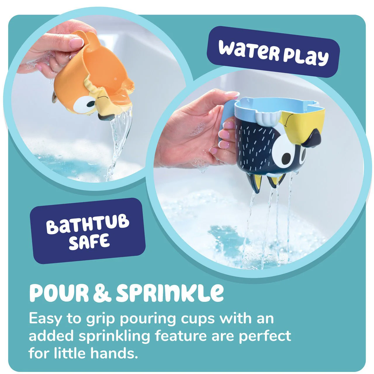 Tomy - Toomies Bluey Family Pourers and Stacking Cups Bath Toy - Image 4