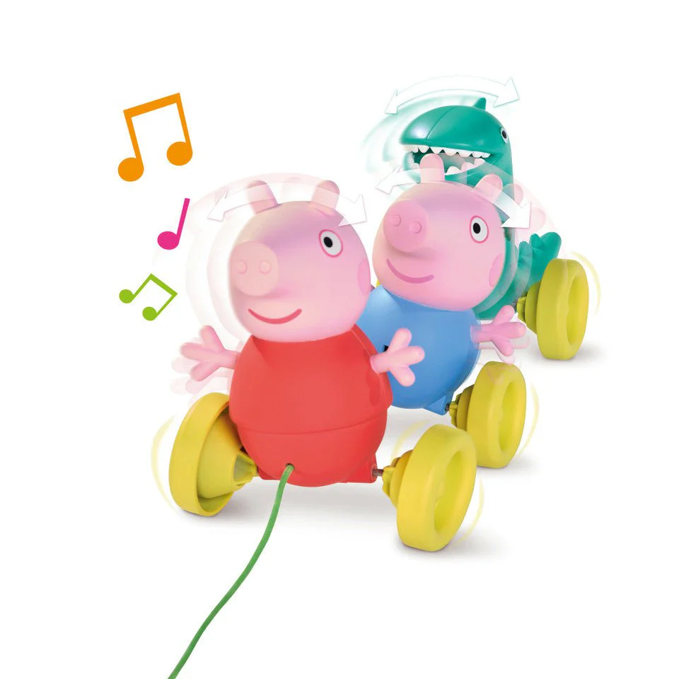 Tomy - Toomies Pull Along Peppa Pig - Walking and Crawling Toy with Wheels - Image 3