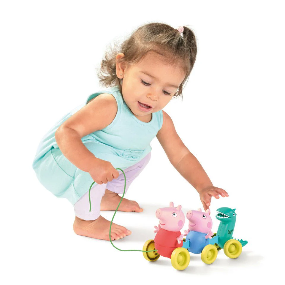 Tomy - Toomies Pull Along Peppa Pig - Walking and Crawling Toy with Wheels - Image 4