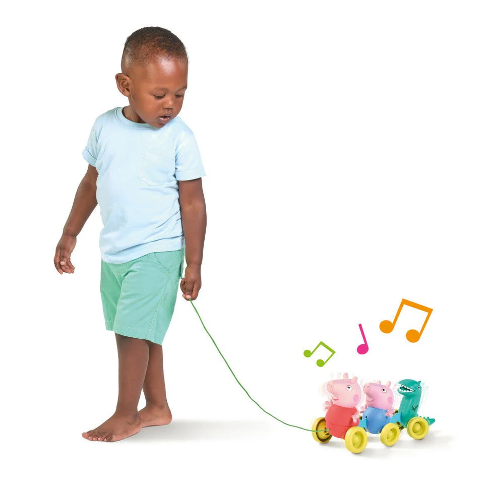 Tomy - Toomies Pull Along Peppa Pig - Walking and Crawling Toy with Wheels - Image 5