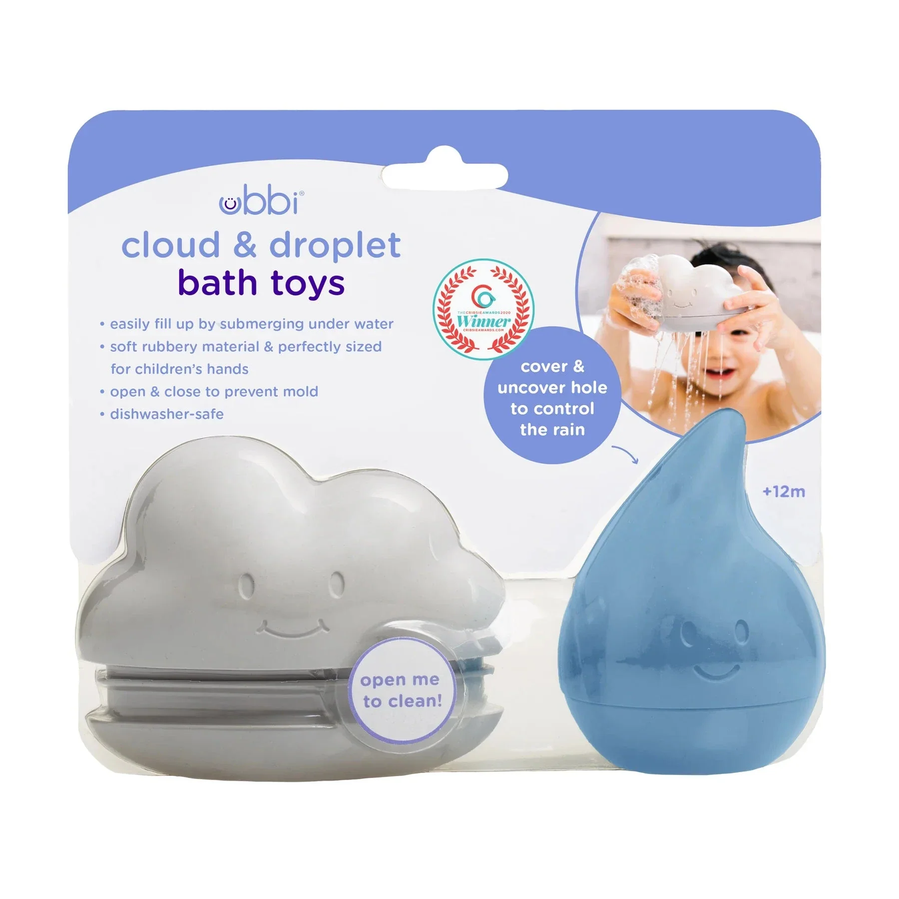 Ubbi - Cloud & Droplet Bath Toys - Image 2