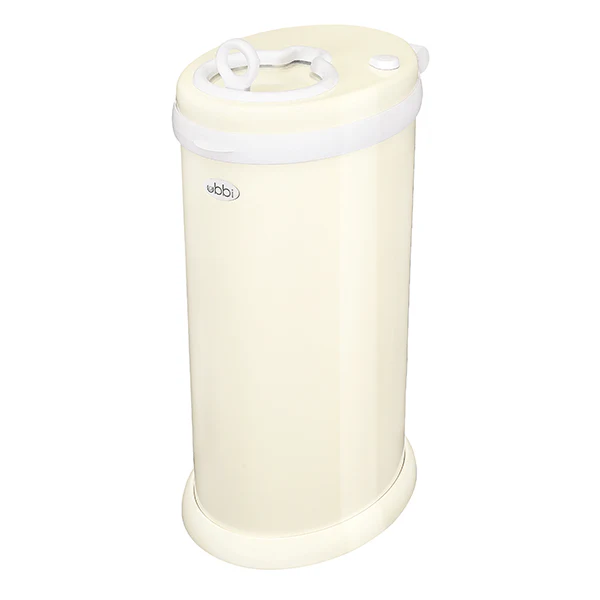 Ubbi - Steel Diaper Pail - Odor Resistant - Ivory - OPEN BOX