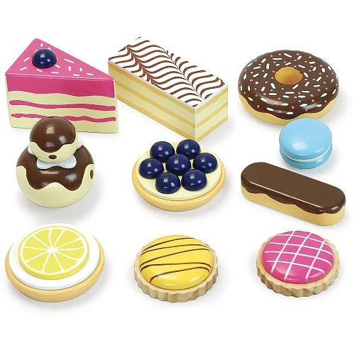 Vilac - 10pc Wooden Kitchen Dessert Set - Image 2