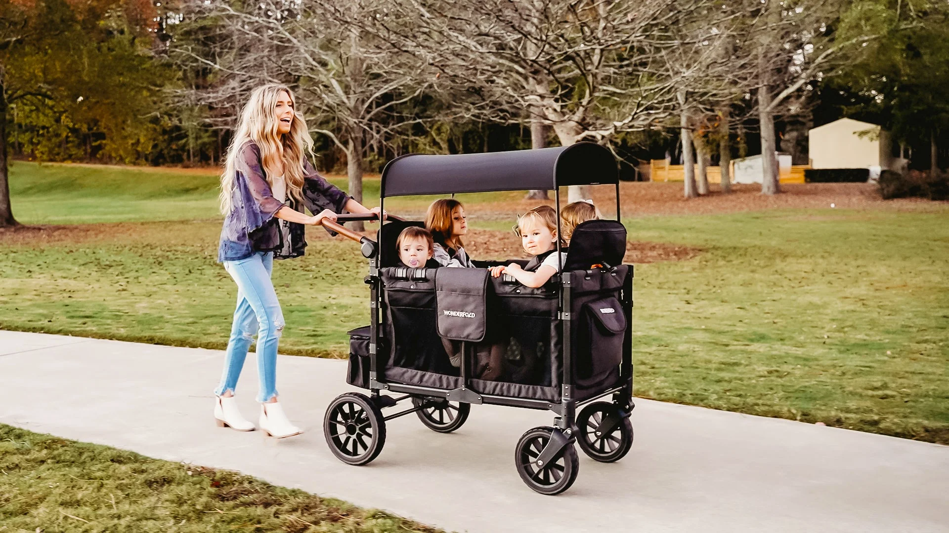 Wonderfold - W4 Luxe Premium Push Quad Stroller - Image 5
