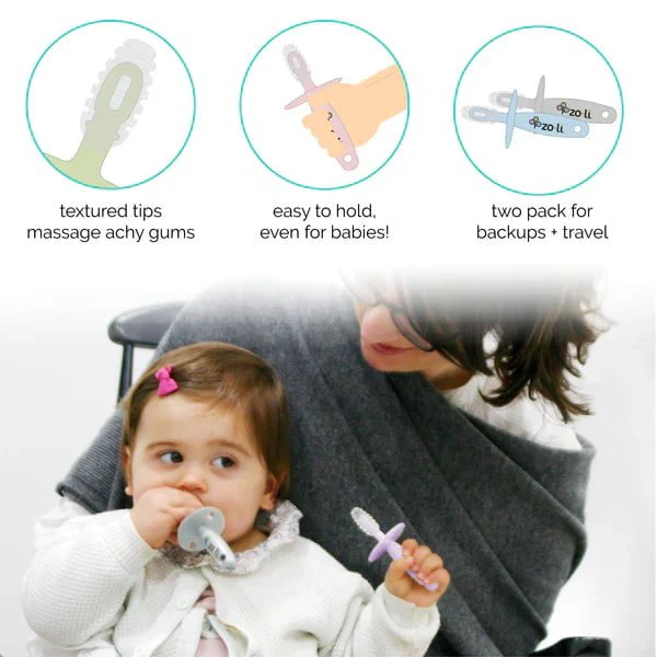 Zoli - Chubby Gummy - Gum Massaging Teether (2Pk) - Image 3